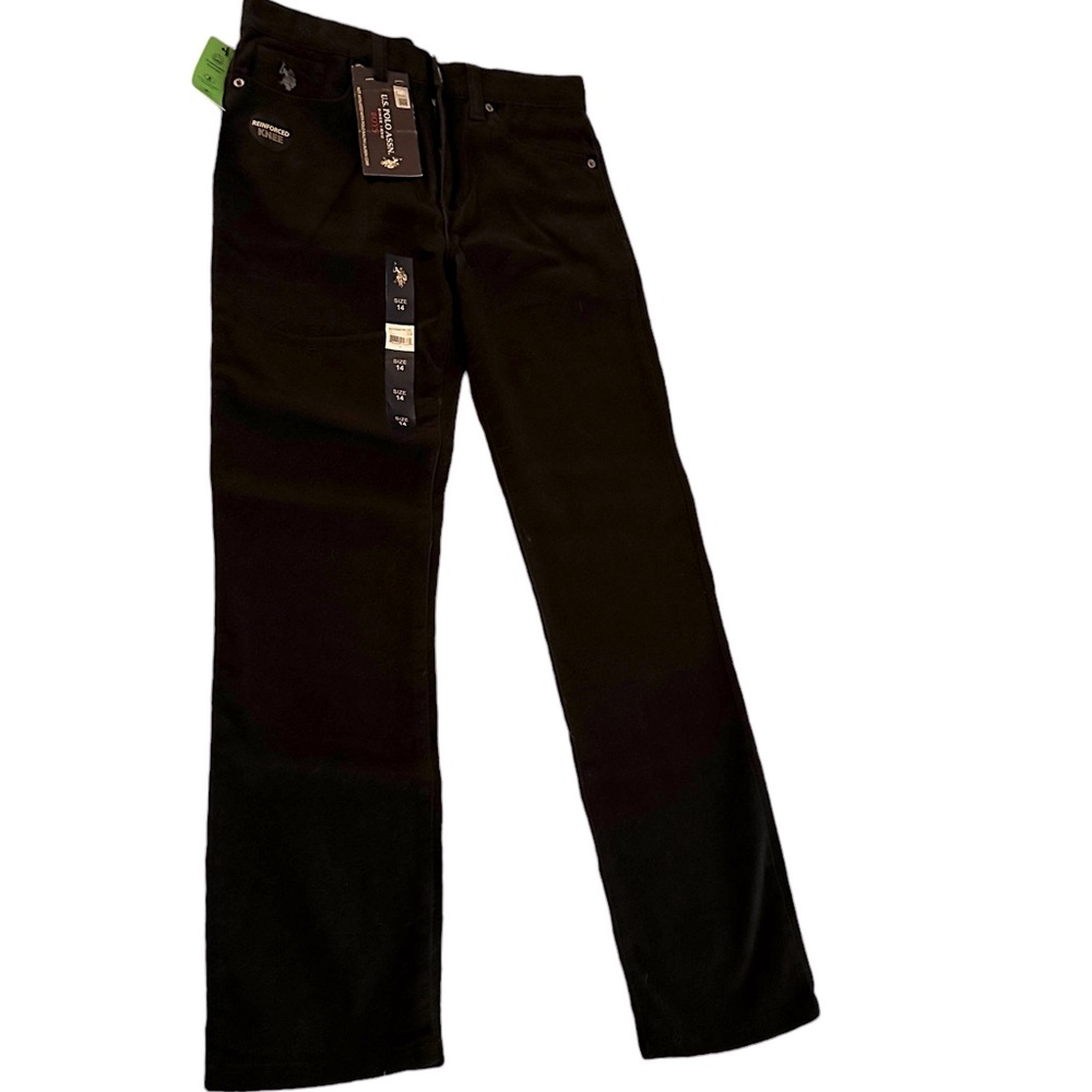 NWT U.S. Polo Assn. Boys Stretch Twill 5-Pocket Straight Fit Pant, Size 14